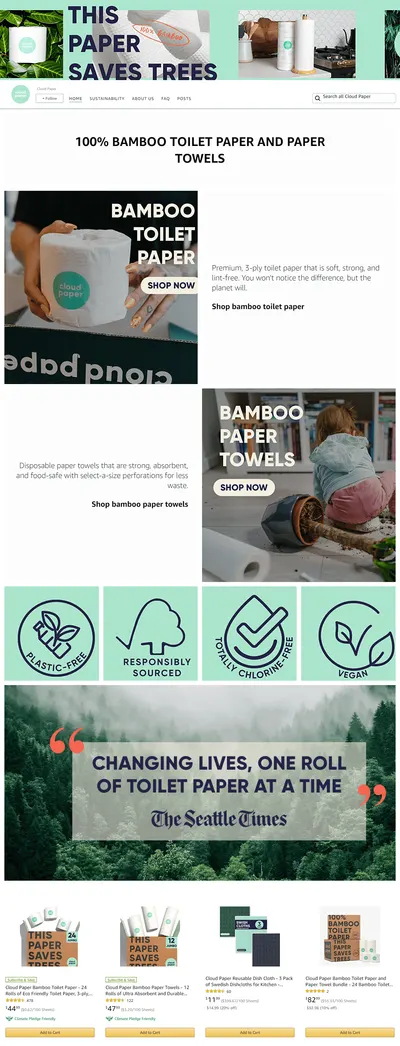 Brand Store for Amazon.com  Cloud Paper