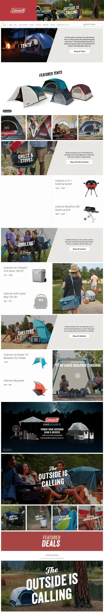 Brand Store for Amazon.com  Coleman