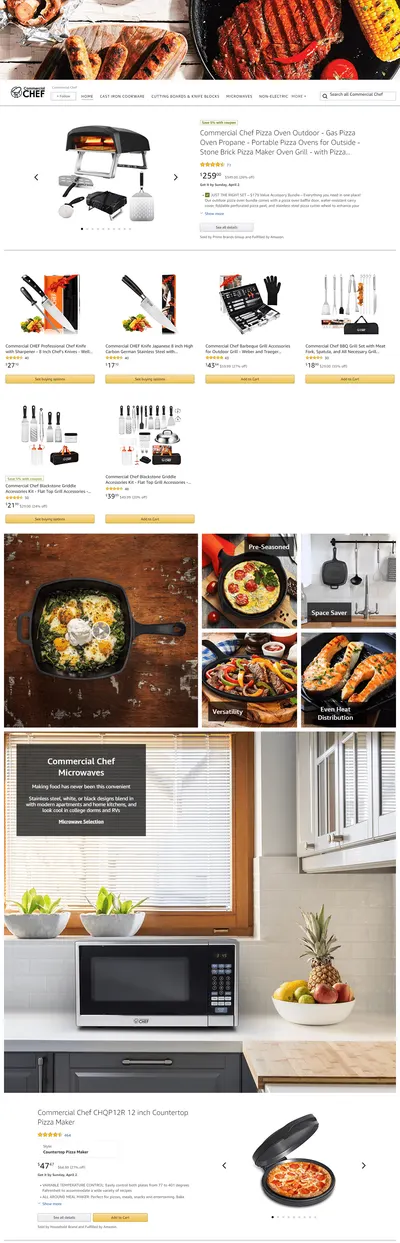 Brand Store for Amazon.com  Commercial Chef