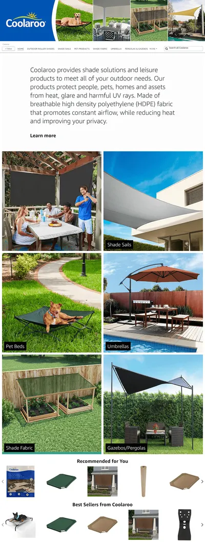 Brand Store for Amazon.com  Coolaroo