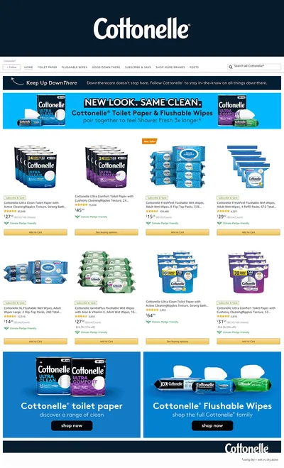 Brand Store for Amazon.com  Cottonelle®
