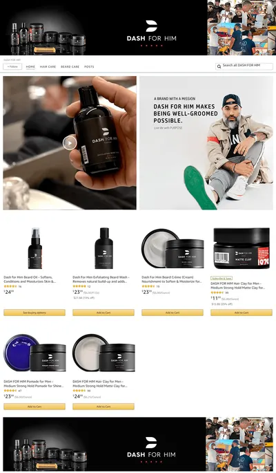 Brand Store for Amazon.com  DASH FOR HIM