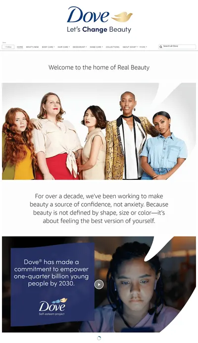 Brand Store for Amazon.com  Dove