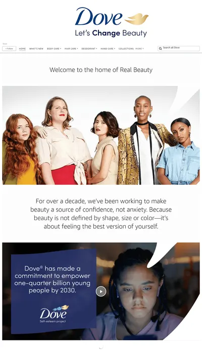 Brand Store for Amazon.com  Dove