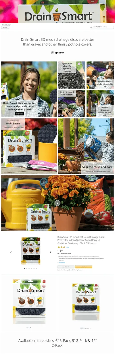 Brand Store for Amazon.com  Drain Smart