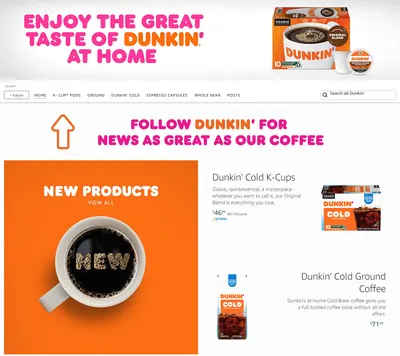 Brand Store for Amazon.com  Dunkin'