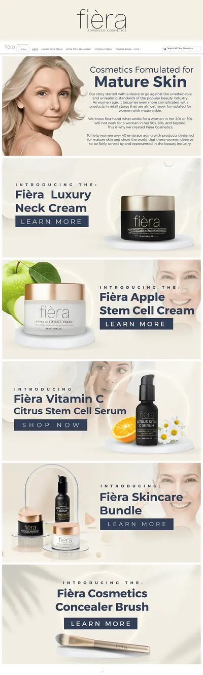 Brand Store for Amazon.com  Fièra Cosmetics
