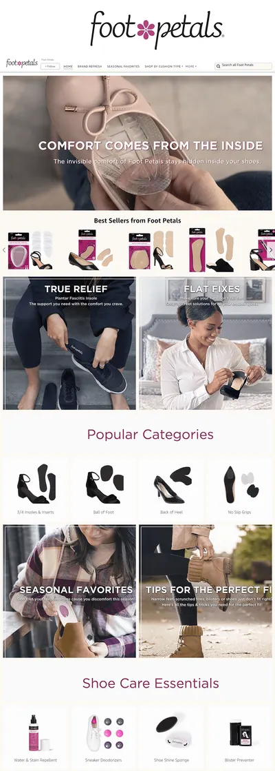 Brand Store for Amazon.com  Foot Petals