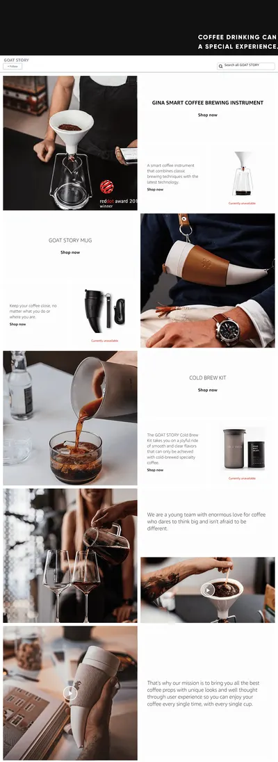 Brand Store for Amazon.com  GOAT STORY