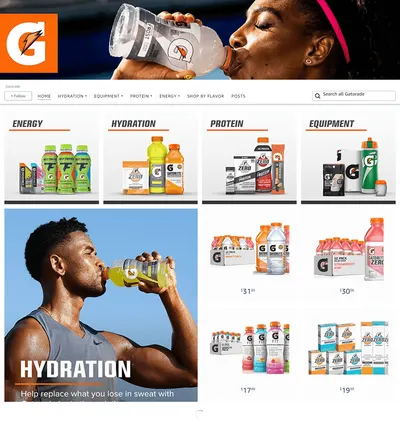 Brand Store for Amazon.com  Gatorade