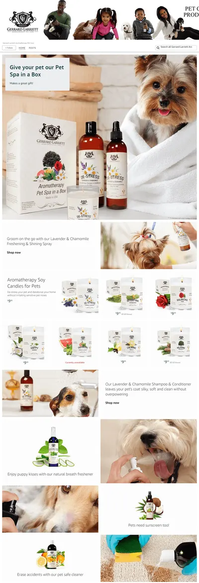 Brand Store for Amazon.com  Gerrard Larriett Aromatherapy Pet Care