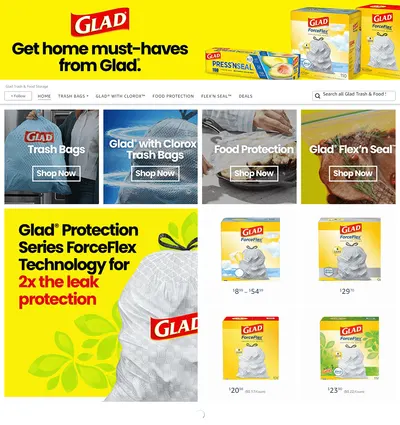 Brand Store for Amazon.com  Glad Trash &amp; Food Storage