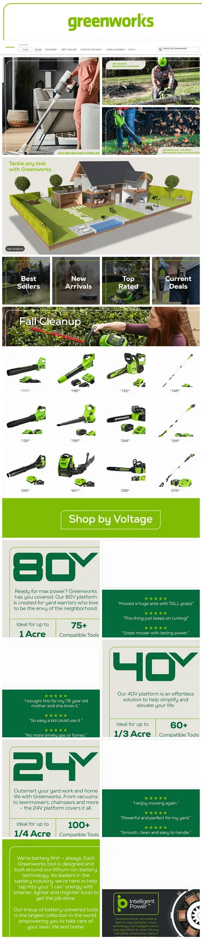 Brand Store for Amazon.com  Greenworks