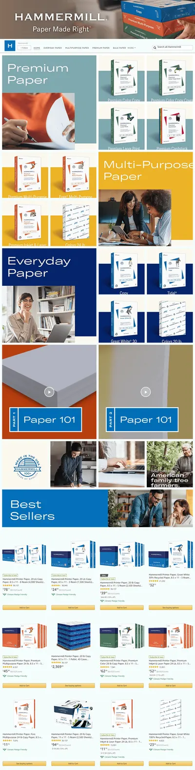 Brand Store for Amazon.com  Hammermill