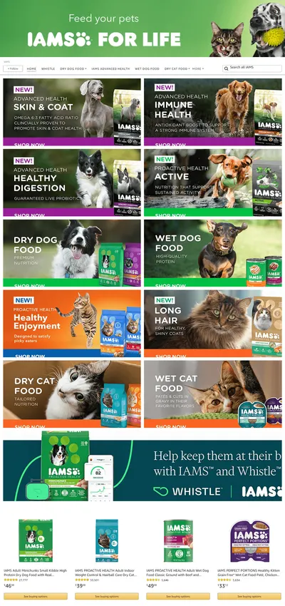 Brand Store for Amazon.com  IAMS