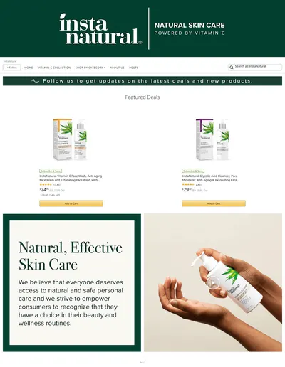 Brand Store for Amazon.com  InstaNatural