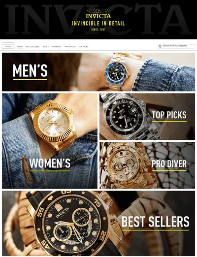 Brand Store for Amazon.com  Invicta Watches