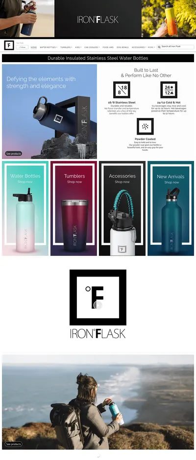 Brand Store for Amazon.com  Iron Flask