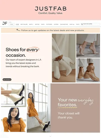 Brand Store for Amazon.com  JustFab