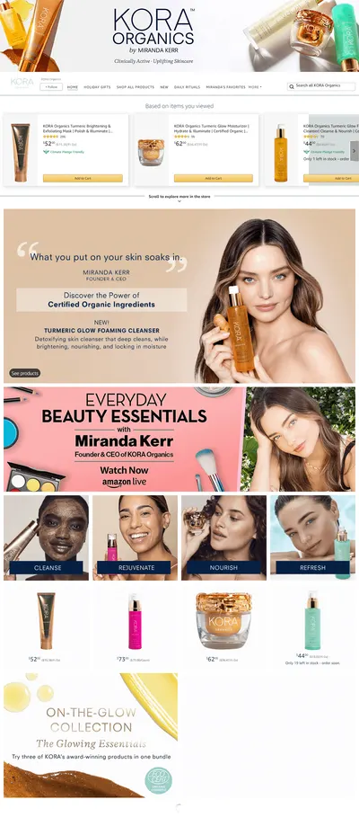 Brand Store for Amazon.com  KORA Organics