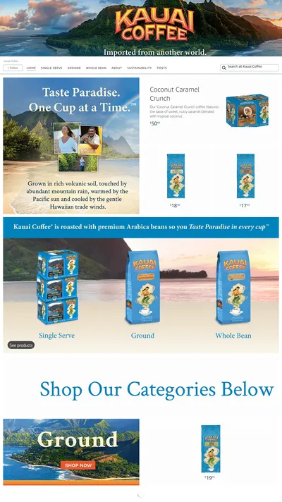 Brand Store for Amazon.com  Kauai Coffee