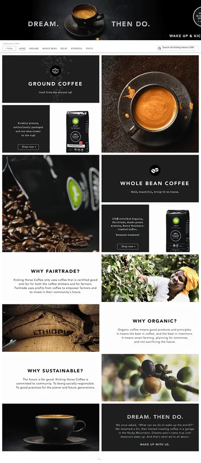 Brand Store for Amazon.com  Kicking Horse Coffee