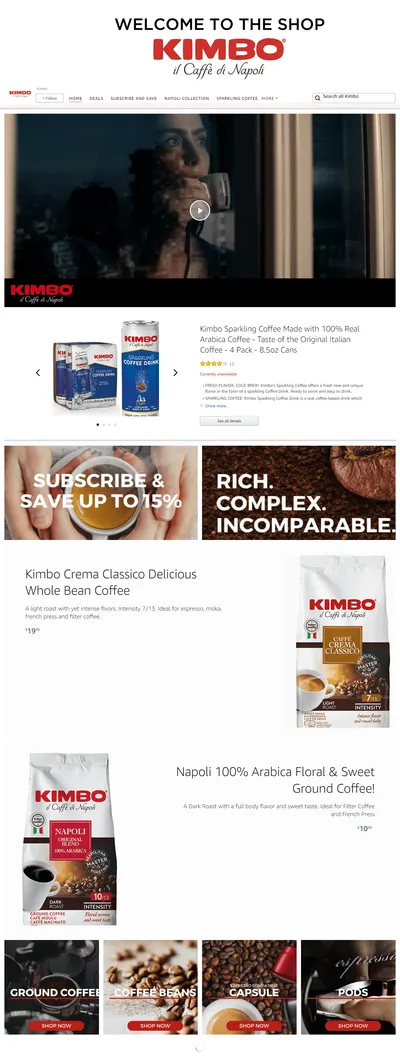 Brand Store for Amazon.com  Kimbo