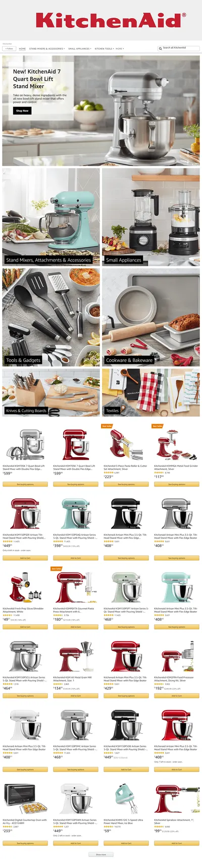 Brand Store for Amazon.com  KitchenAid