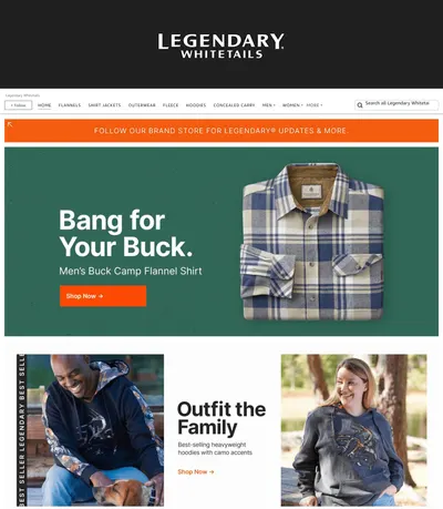 Brand Store for Amazon.com  Legendary Whitetails