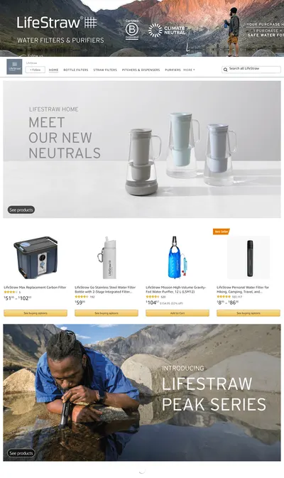 Brand Store for Amazon.com  LifeStraw