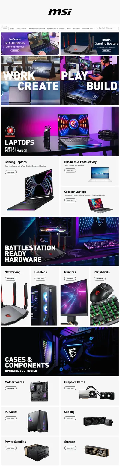 Brand Store for Amazon.com  MSI Gaming