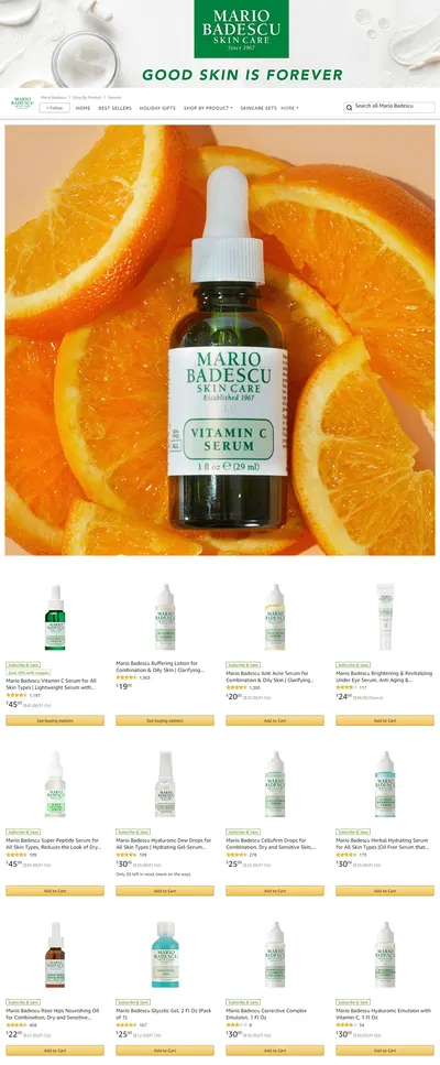 Brand Store for Amazon.com  Mario Badescu  Serums