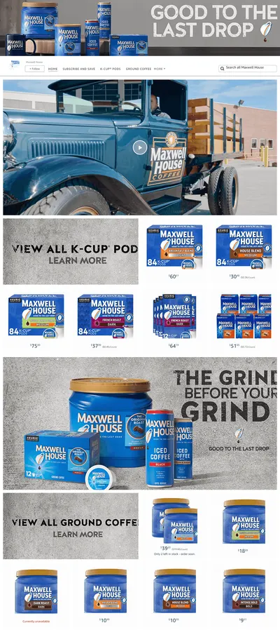 Brand Store for Amazon.com  Maxwell House