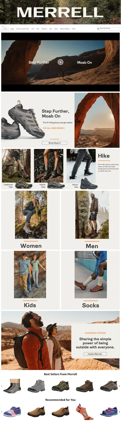 Brand Store for Amazon.com  Merrell