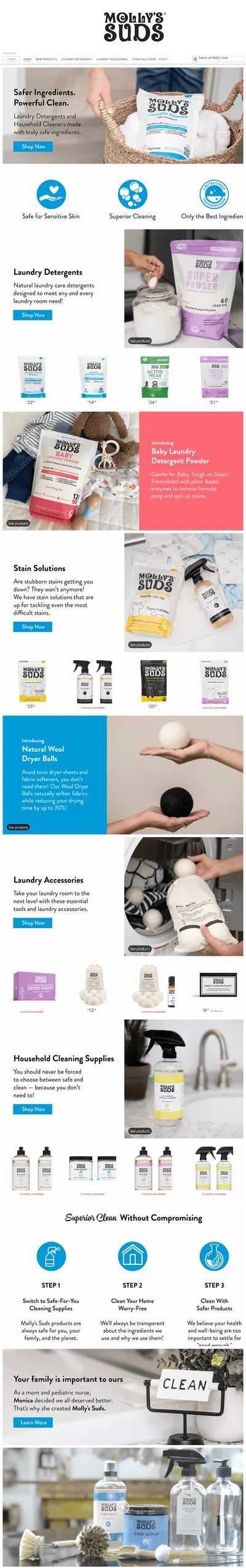 Brand Store for Amazon.com  Molly s Suds