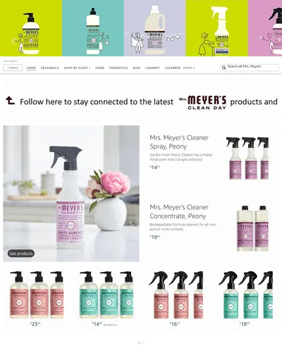 Brand Store for Amazon.com  Mrs. Meyers