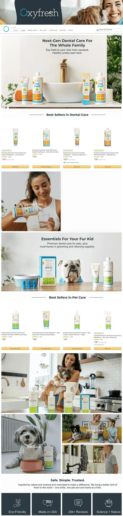 Brand Store for Amazon.com  Oxyfresh