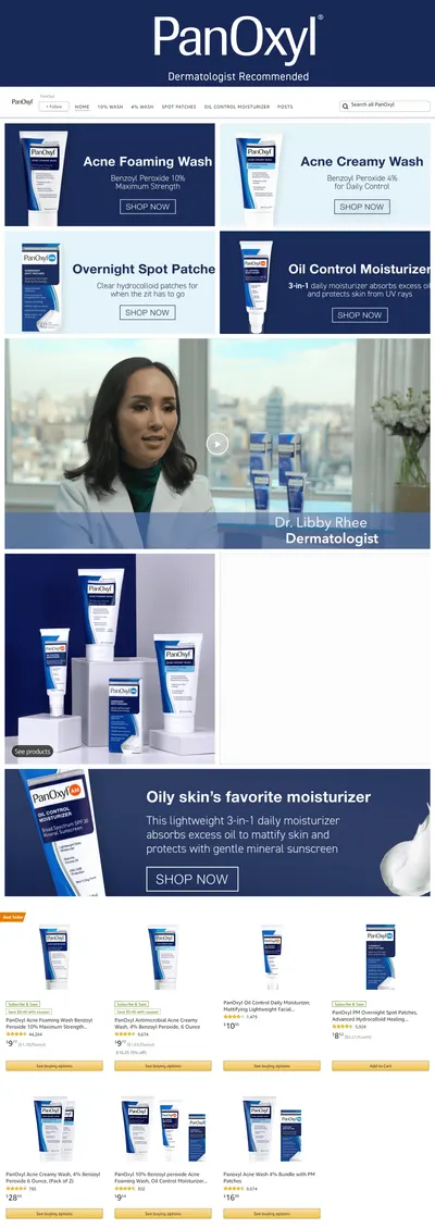 Brand Store for Amazon.com  PanOxyl