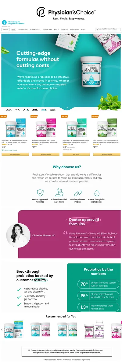 Brand Store for Amazon.com  Physician's Choice