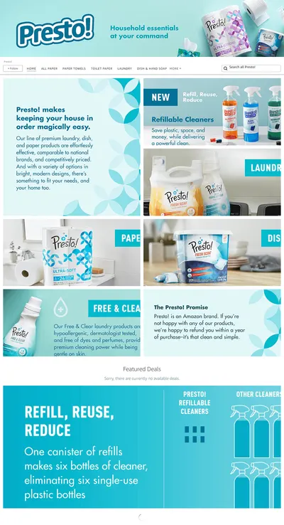 Brand Store for Amazon.com  Presto!