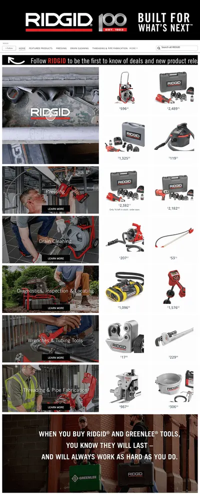 Brand Store for Amazon.com  RIDGID
