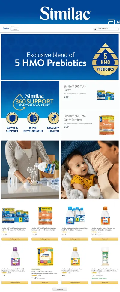 Brand Store for Amazon.com  Similac