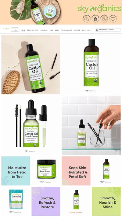 Brand Store for Amazon.com  Sky Organics