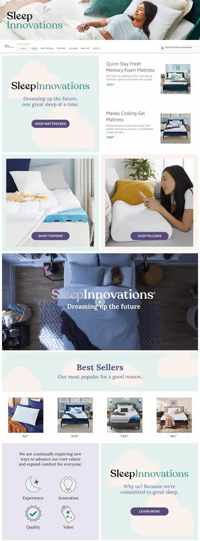 Brand Store for Amazon.com  Sleep Innovations