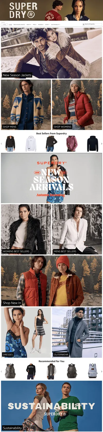 Brand Store for Amazon.com  Superdry
