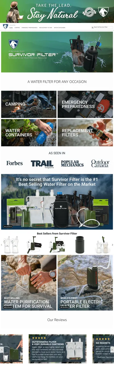 Brand Store for Amazon.com  Survivor Filter
