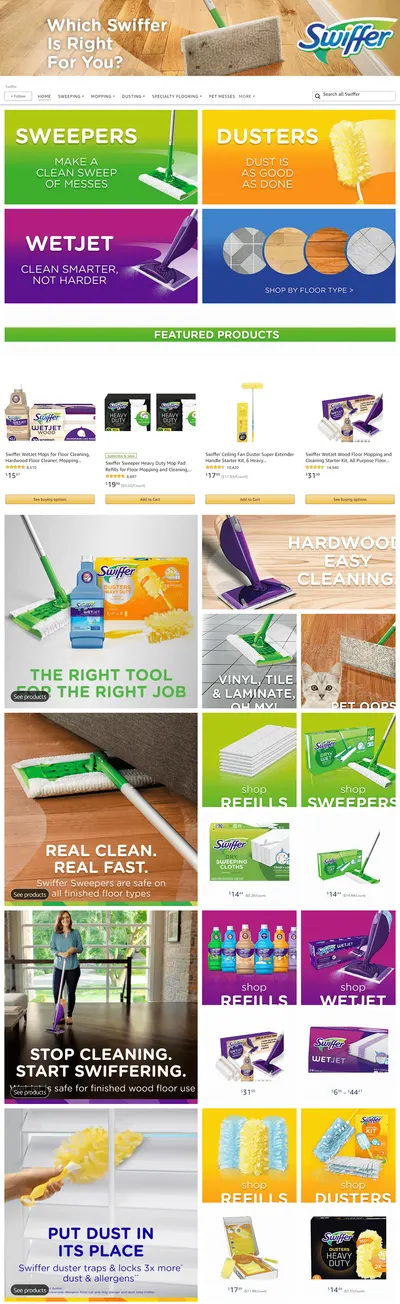 Brand Store for Amazon.com  Swiffer