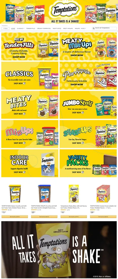 Brand Store for Amazon.com  Temptations