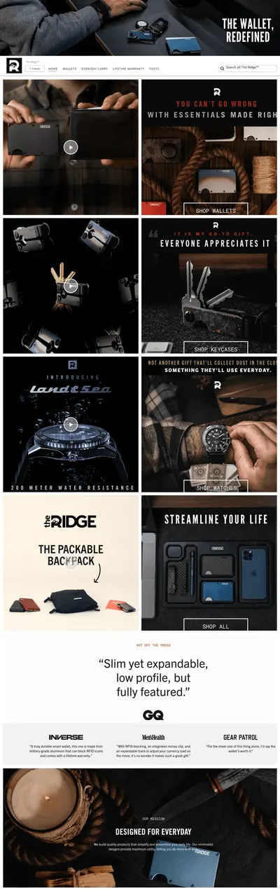 Brand Store for Amazon.com  The Ridge™