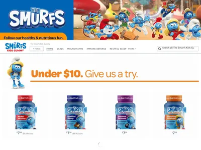 Brand Store for Amazon.com  The Smurfs Kids Gummy